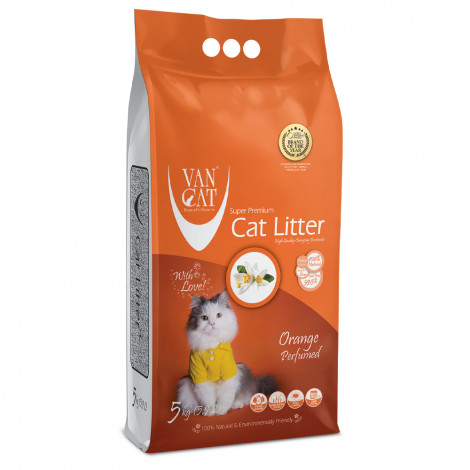 Areia de laranja para gato - VanCat - Quantidade: 5 kg