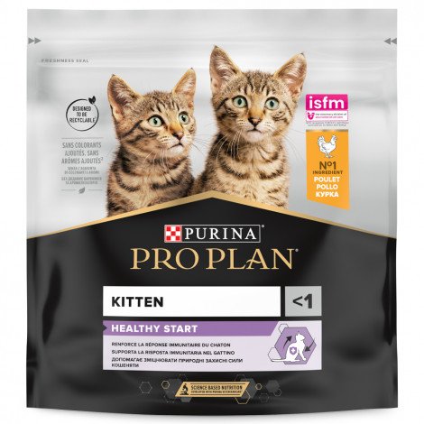 Pro Plan Healthy Start - Ração seca para gatinho - Frango - Quantidade: 400 g