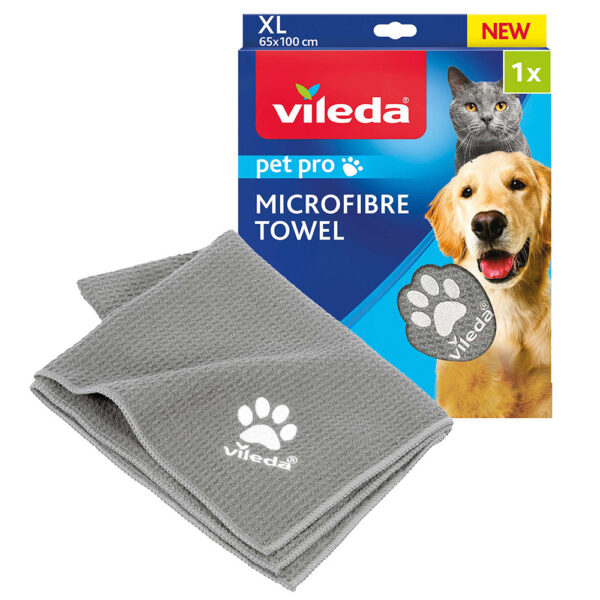 Toalha de microfibra para cães e gatos - Vileda Pet Pro (XL)