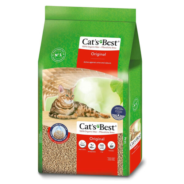 Cat's Best Original Areia para gato ecológica - Quantidade: 20 L