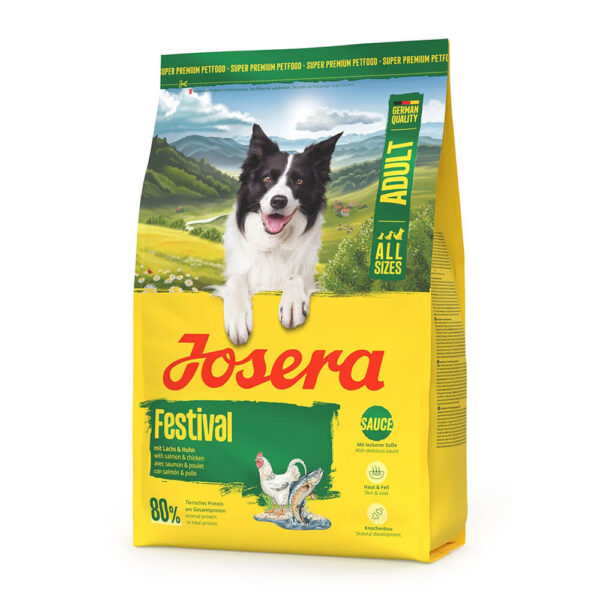 Josera Festival - Ração seca para cão adulto exigente - Salmão - Quantidade: 3 kg