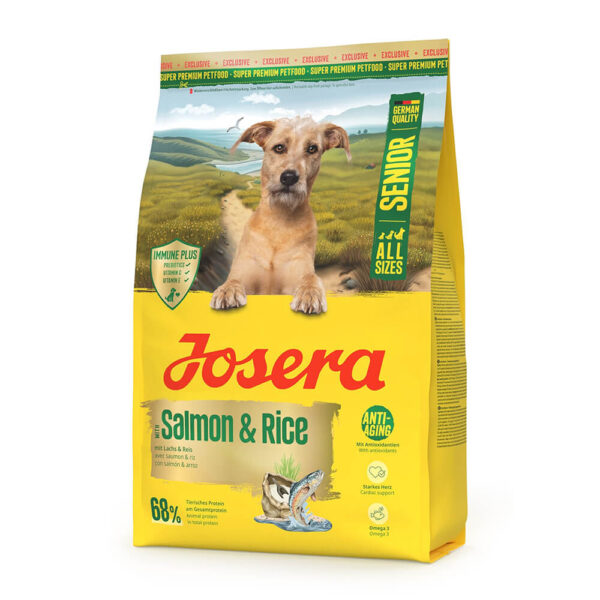 Josera Senior Plus - Ração seca para cão sénior com sensibilidades - Salmão - Quantidade: 3 kg