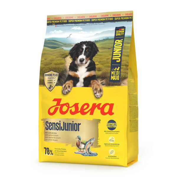 Josera Sensi Junior - Ração seca para cachorro médio/grande com sensibilidades - Quantidade: 3 kg
